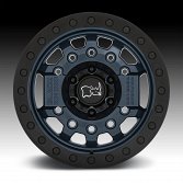 Black Rhino Avenger Beadlock Navy Blue Custom Truck Wheels 3